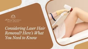 lady getting lazer therapy on her legs to remove unwanted hair