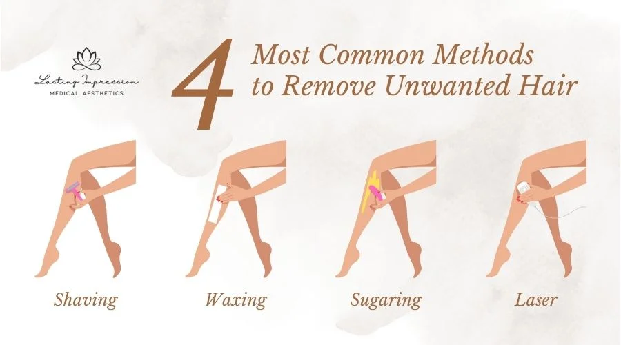 4 Most Common Methods to Remove Unwanted Hair - Shaving, Waxing, Sugaring, and Laser